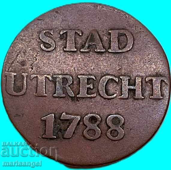 Țările de Jos 1788 1 Cent Utrecht 1 Duit - 6