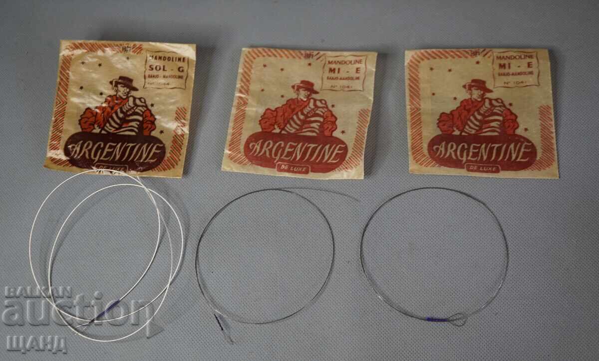 3 corzi vechi pentru mandolină cu ambalaj