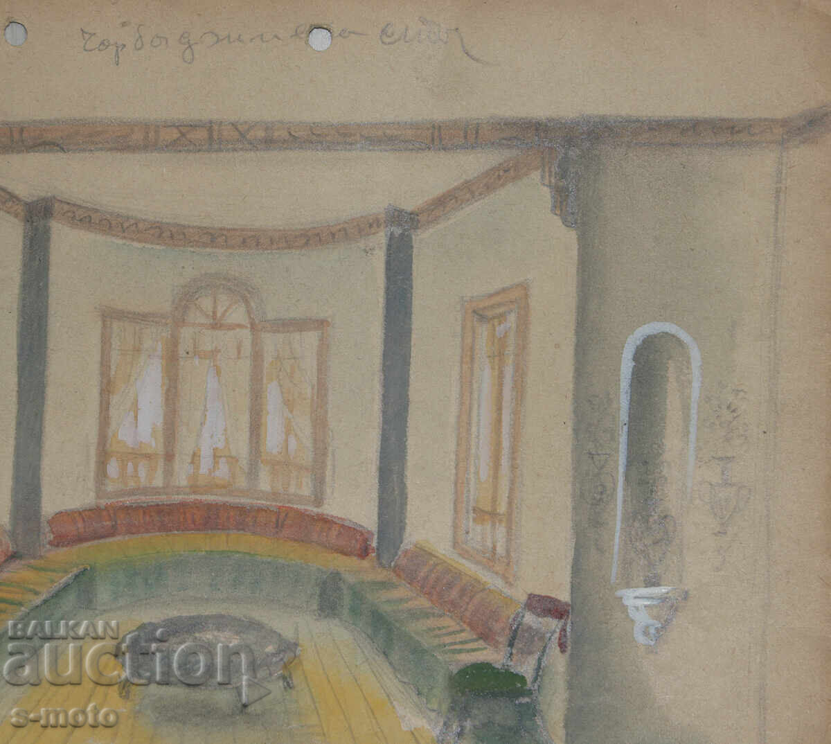 Σκηνογραφία μολύβι Γκεόργκι Ποπόφ - Τζον (1906 - 1961) - 7