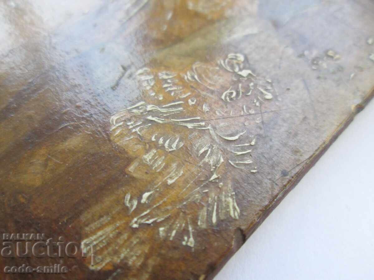 Παράδοση Παλαιός πίνακας ζωγραφικής, ελαιογραφία σε ξύλο, έτος 1900