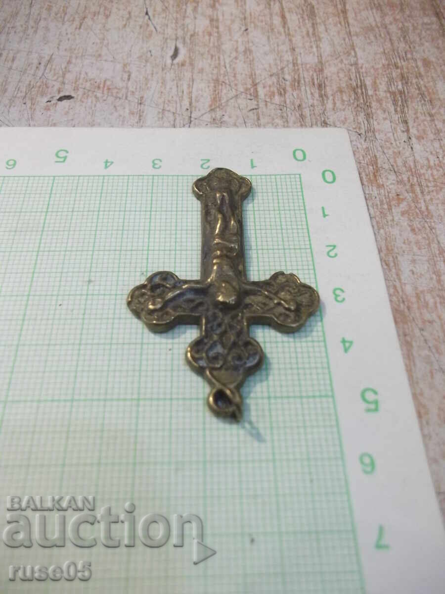 Livrarea Cruce din bronz cu crucifix - 10,84 g