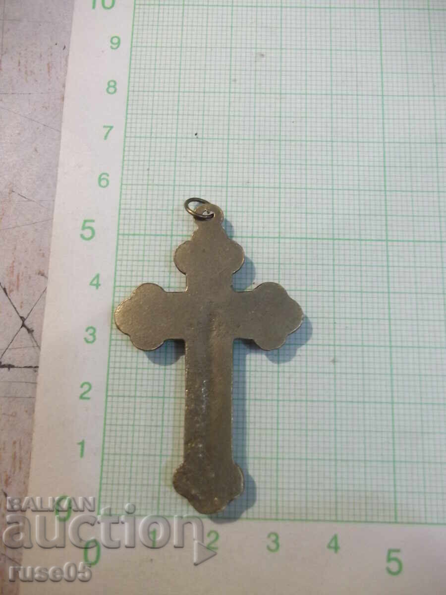 Cruce din bronz cu crucifix - 10,84 g - 6