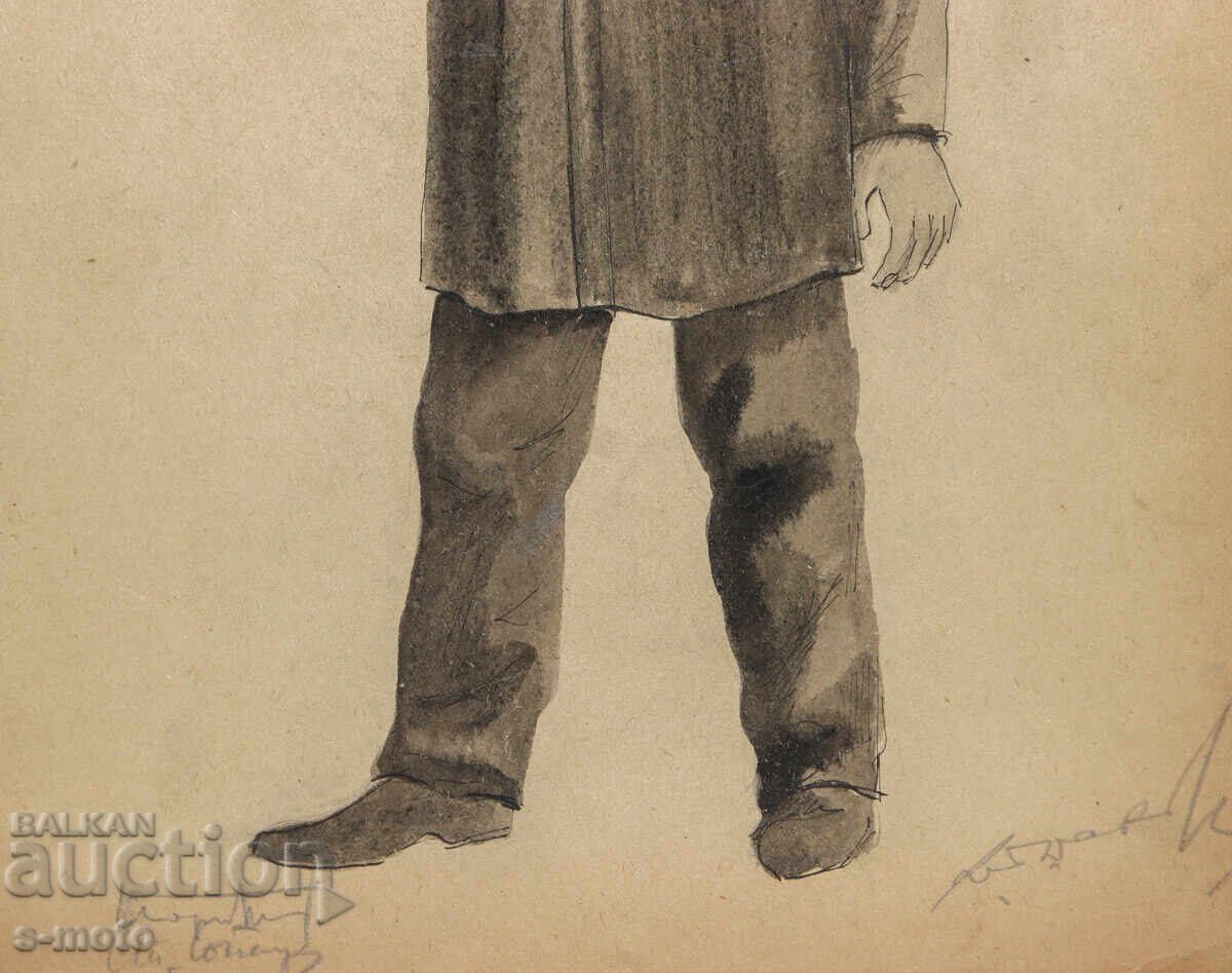 Σκηνικό έργο του Γεώργιου Ποπόφ - Τζον (1906 - 1961) Μελάνι - 6
