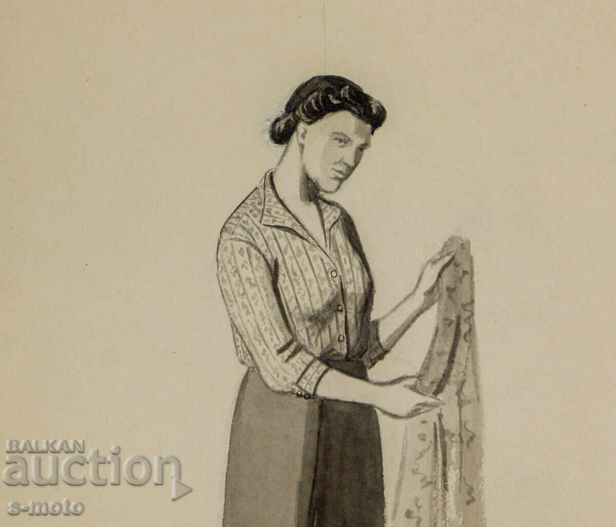 Livrarea Scenografie acuarelă Pepa Misirkova ''Ani pentru iubire'' 1957