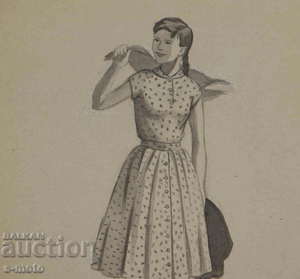 Livrarea Scenografie acuarelă Pepa Misirkova ''Ani pentru iubire'' 1957