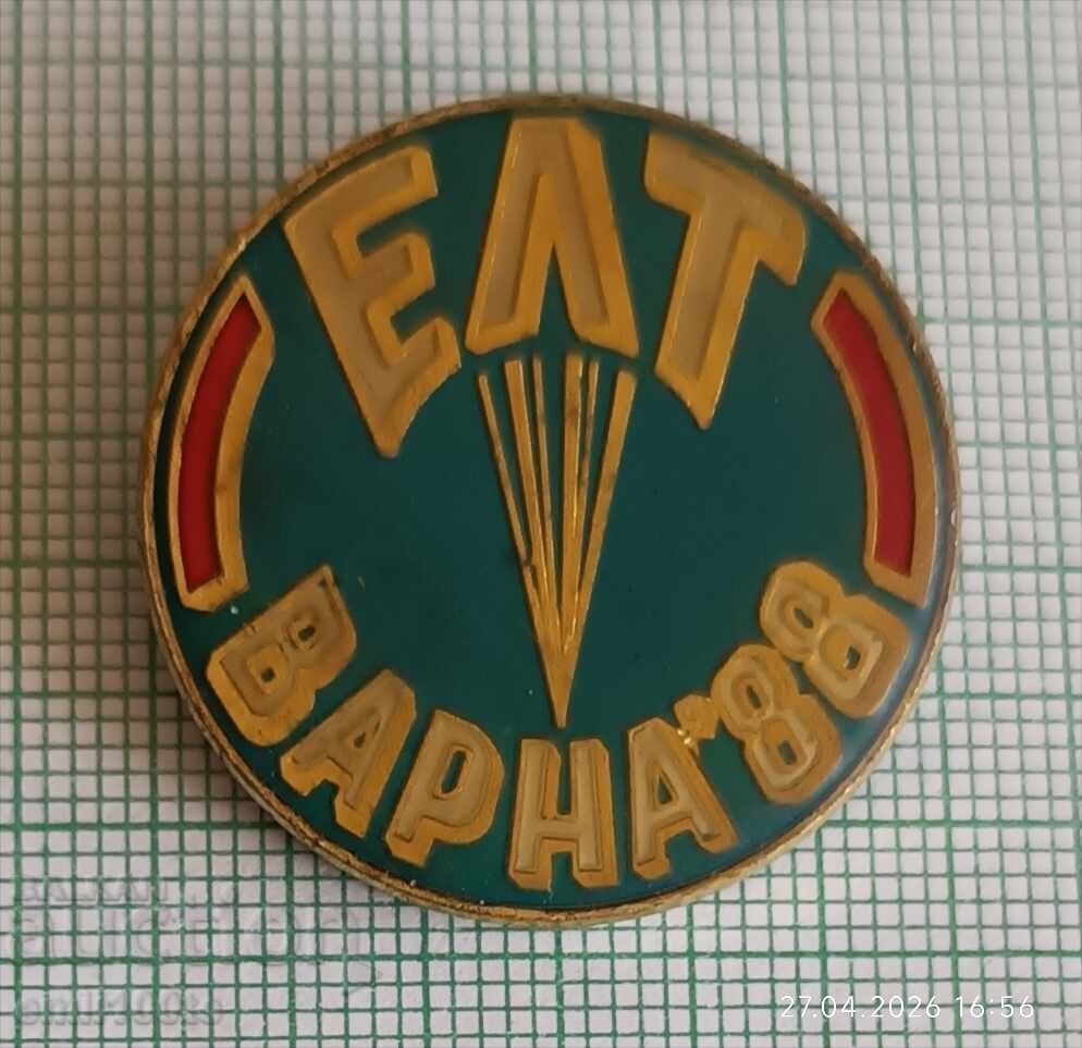 Badge - ELT Varna 88 Parachuting Competition