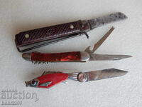 Trei bricege vechi pliabile: rusesc de electrician, Bucovăț și pește