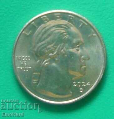 ΗΠΑ Διακεκριμένες Αμερικανίδες 1/4 δολαρίου 2024 Σέλια Κρουζ D με τιμή € 1.80 | 3.52 BGN