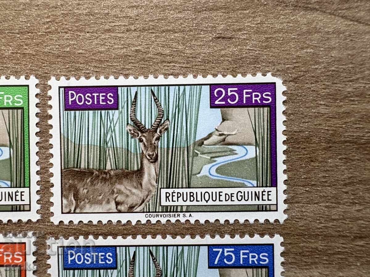 Guinea - Hunting Animals (1961) MNH, note on 1 denomination with price € 1.40 | 2.74 BGN