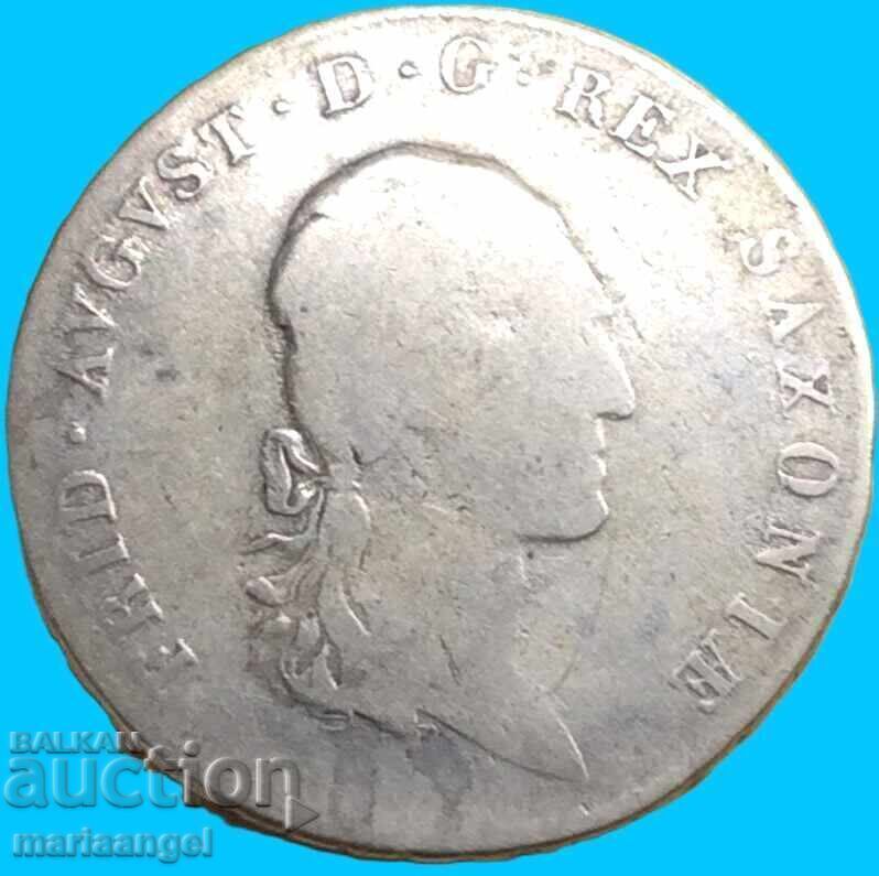 2/3 Талер 1809 Германия Саксония (20 Марки) сребро - 6