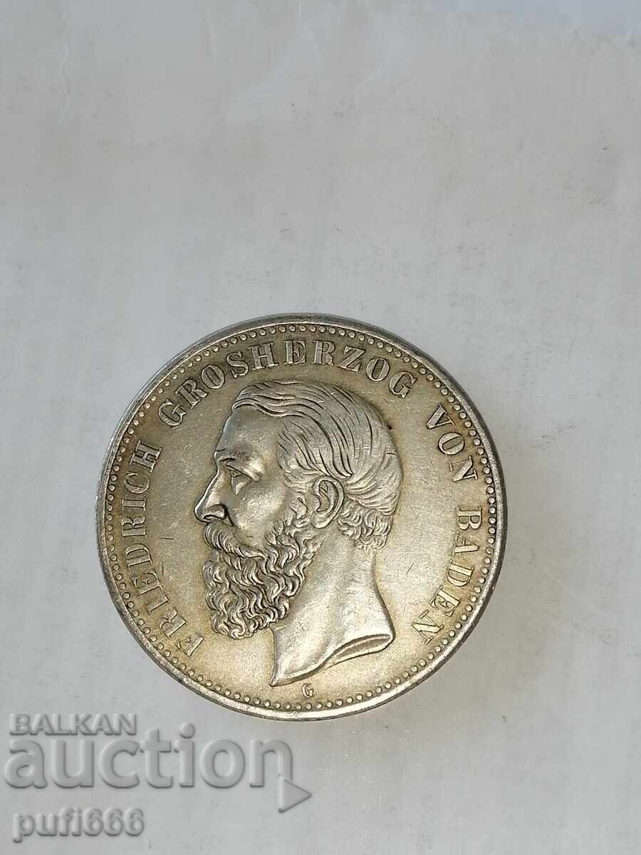 5 mărci 1898 Baden cu preț € 150.00 | 293.38 BGN