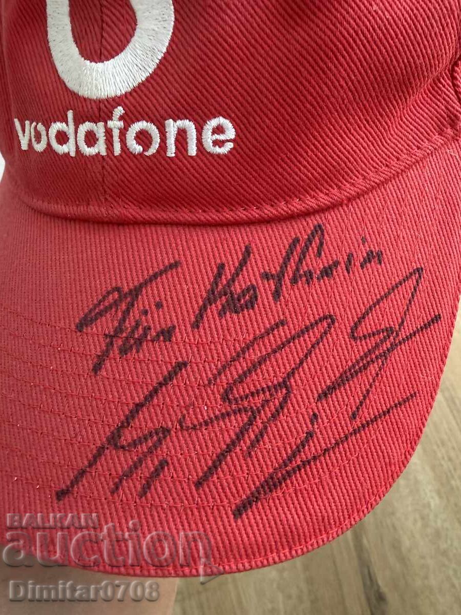 Originalen avtograf na Mihael Shumaher vyrhu shapka Sertifikat cu preț € 50.00 | 97.79 BGN