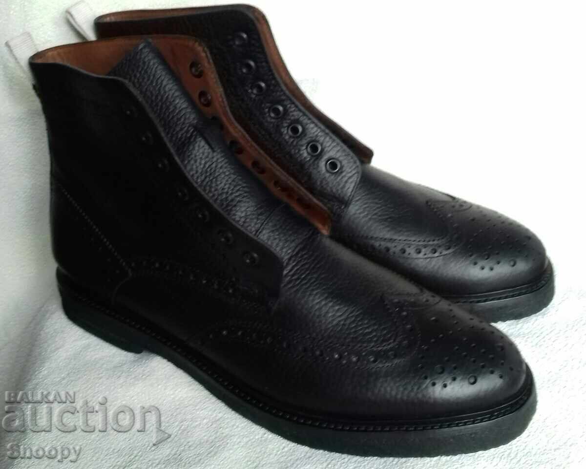 Ghete bărbătești din piele SIOUX nr. 44,5 EU