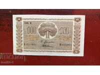 Finland 10 Markkaa 1939 UNC