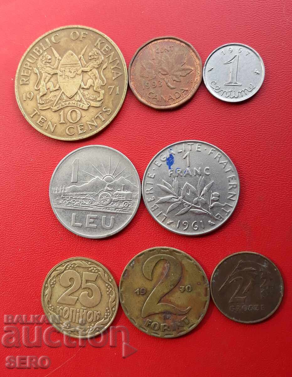 Mixed lot of 8 coins