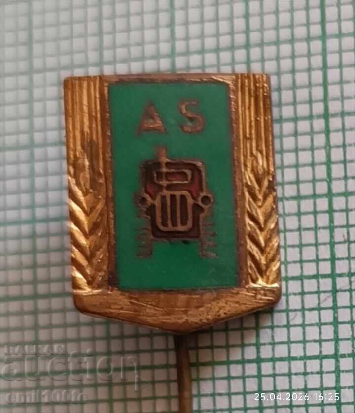 Insignă- AS Tractor ? cu preț € 1.50 | 2.93 BGN