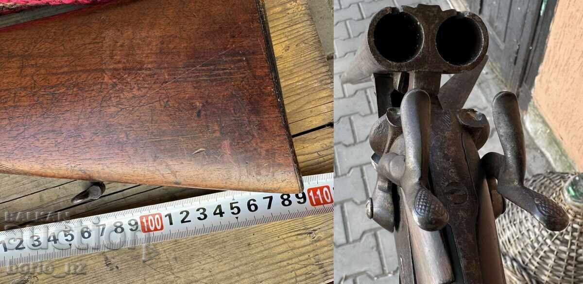 Licitație Pușcă de vânătoare Lefaucheux țeavă de damasc totul funcționează bzc