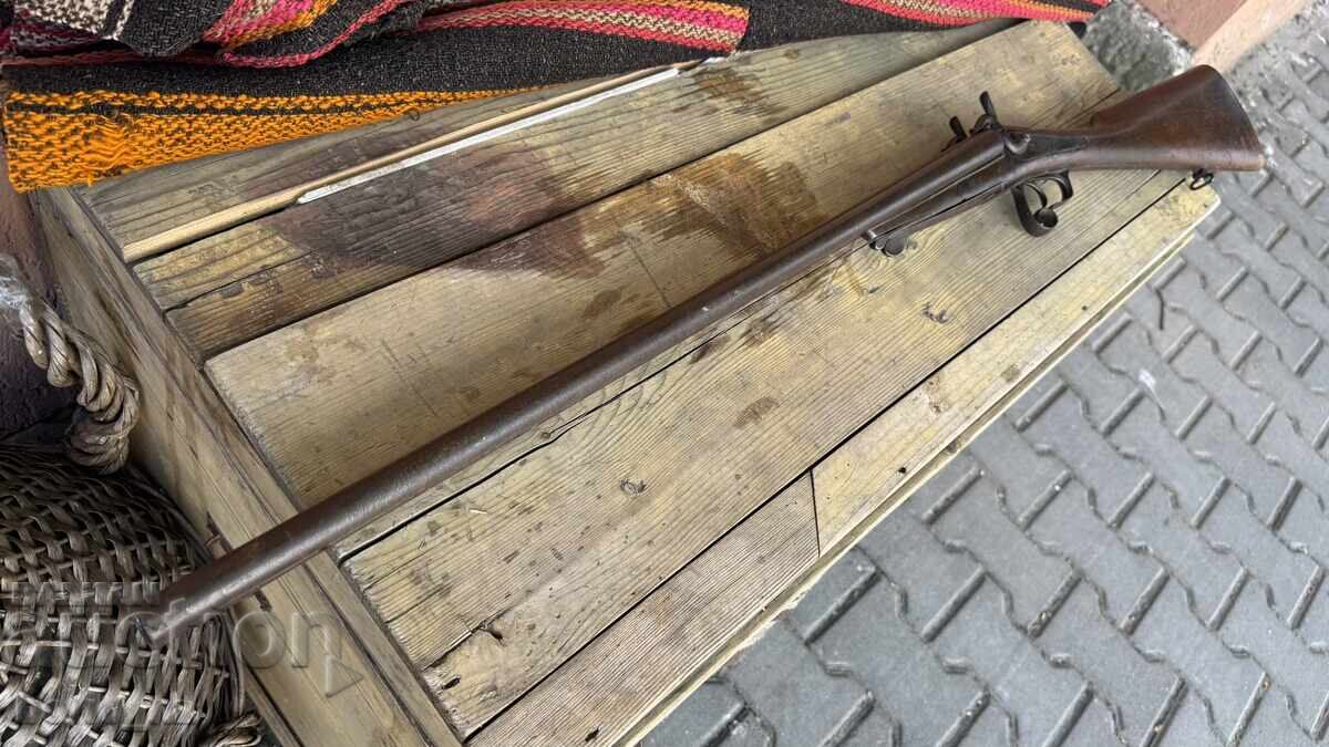 Pușcă de vânătoare Lefaucheux țeavă de damasc totul funcționează bzc - 6