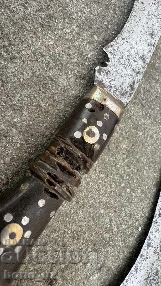 Cuțit Kukri nepalez vechi, bine păstrat, două bucăți, preț fix - 6