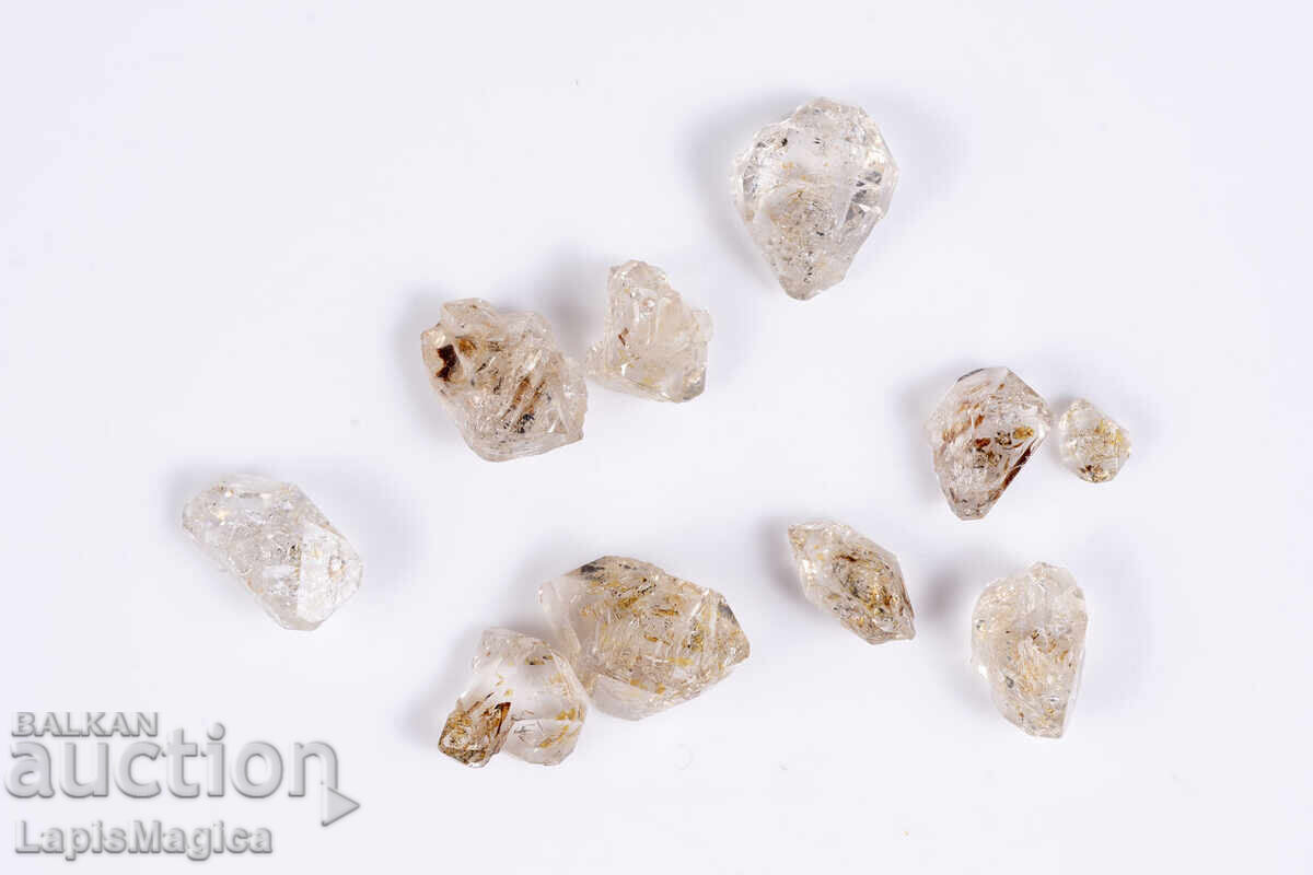 Παρτίδα 10 τεμ. κρύσταλλοι πετρελαϊκού χαλαζία 21.8ct φθορίζοντες με τιμή € 7.00 | 13.69 BGN