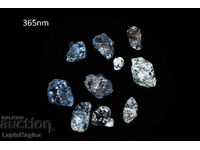 Παρτίδα 10 τεμ. κρύσταλλοι πετρελαϊκού χαλαζία 21.8ct φθορίζοντες