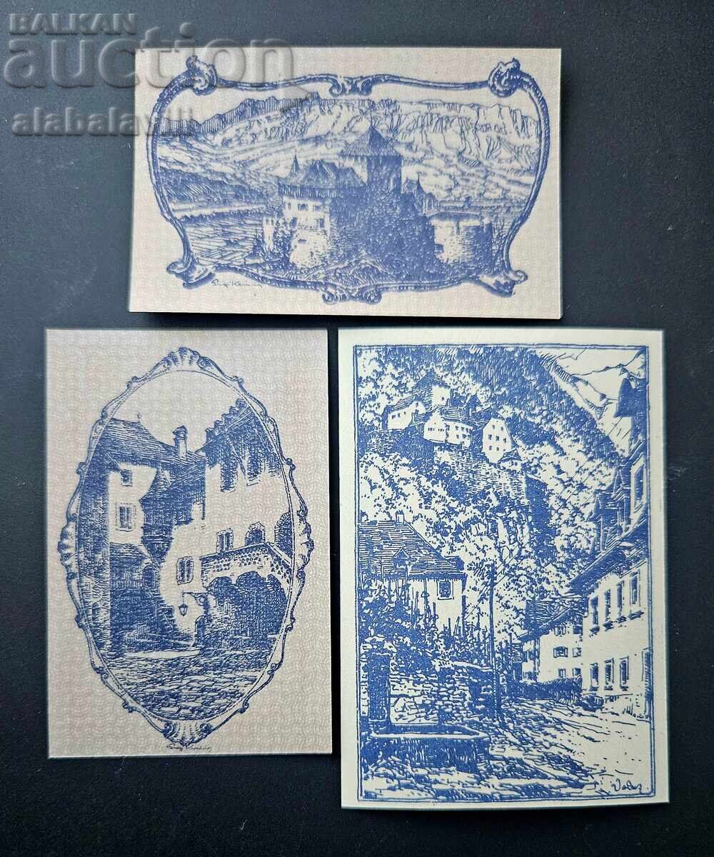 Liechtenstein set 10, 20 și 50 haleri 1920 cu preț € 59.99 | 117.33 BGN