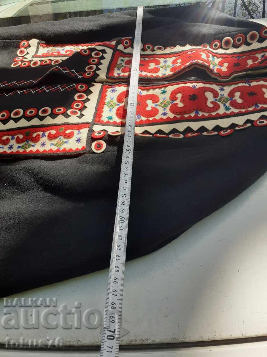 Εκπληκτικό μάλλινο φόρεμα τύπου κάπας με παραδοσιακό κέντημα - 6