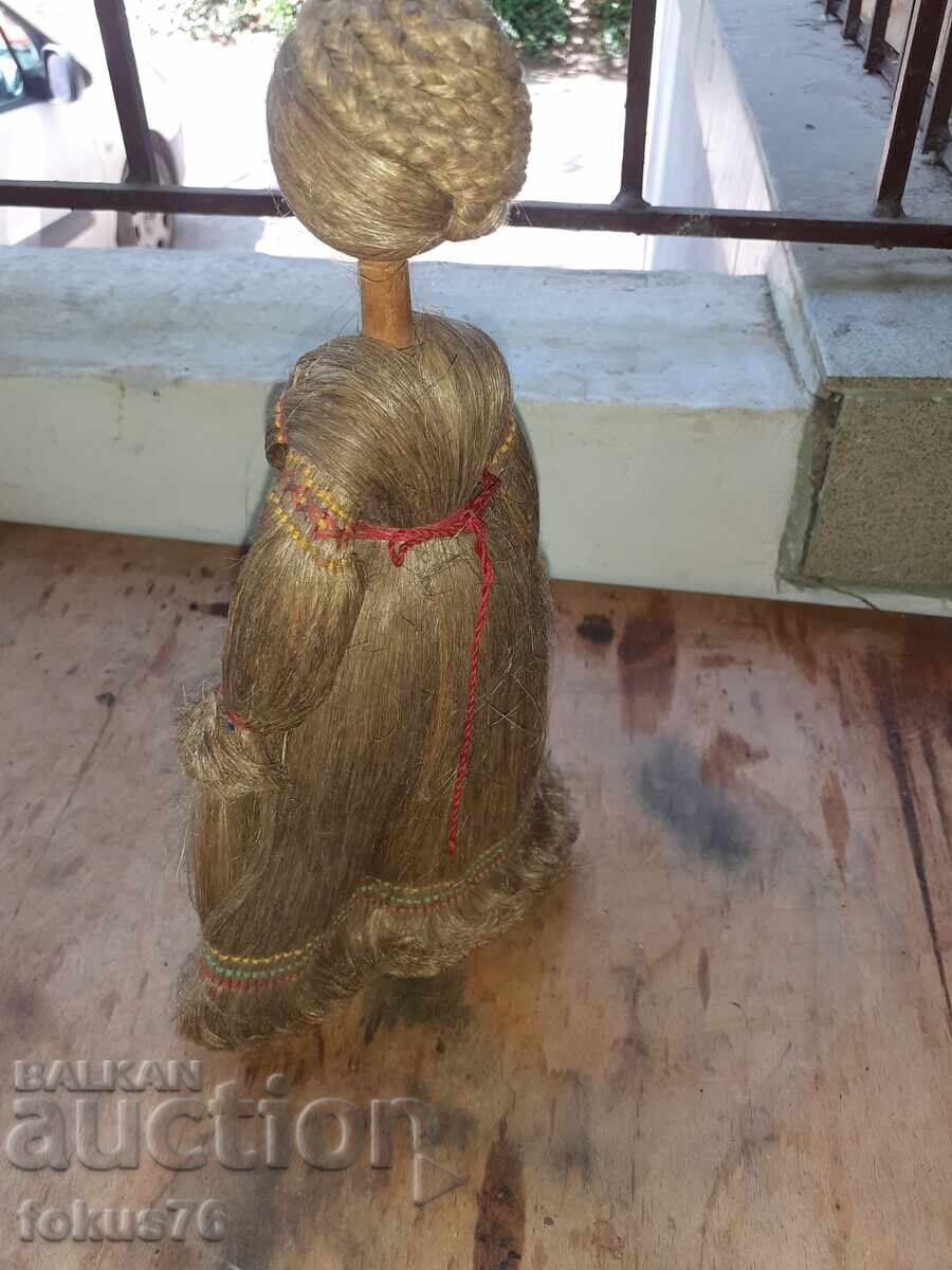 Veche păpușă rusească jucărie lucrată manual din materiale naturale - 5