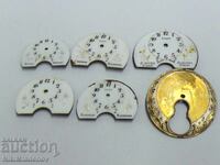 Lot of porcelain dials for Hebdomas pocket watches, BZC