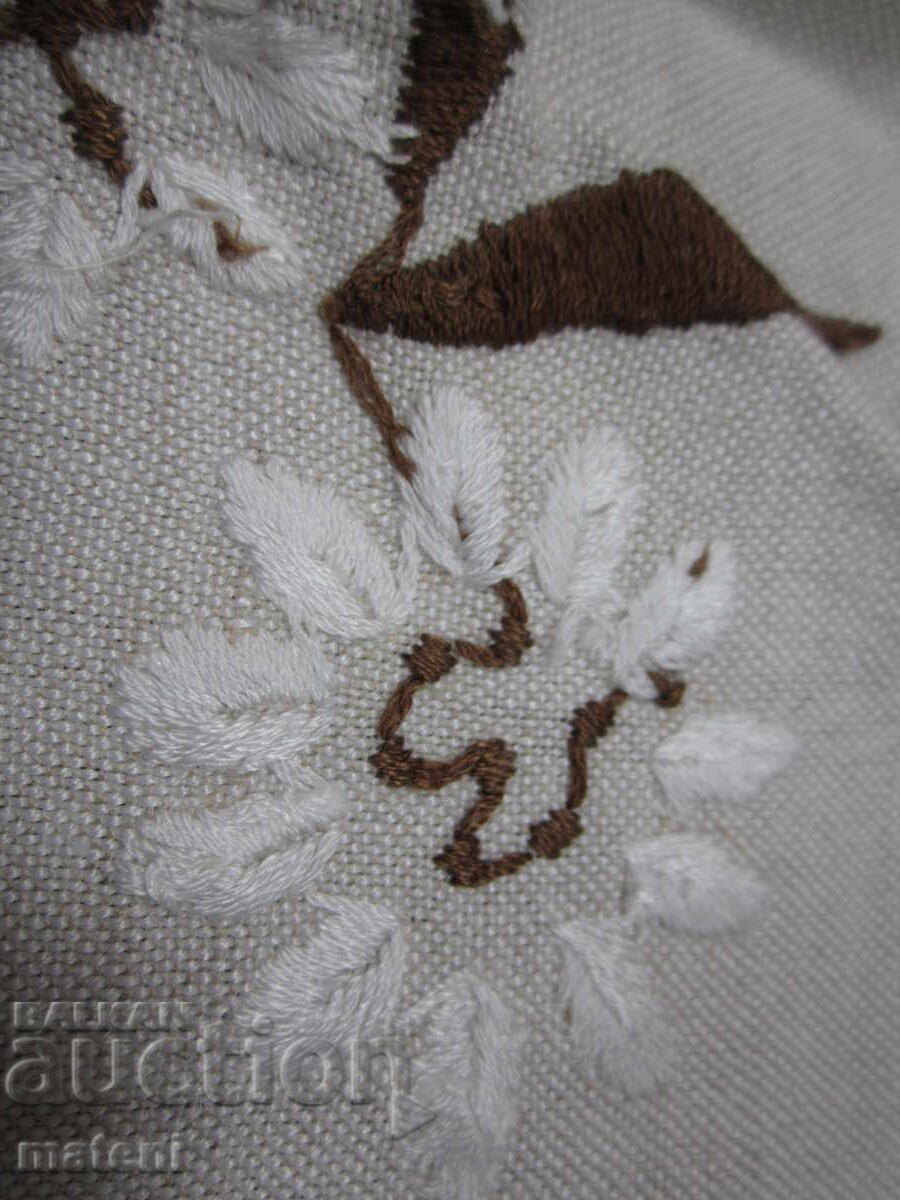 VECHE FAȚĂ DE MASĂ CU BRODERIE MANUALĂ (ȘEVIȚĂ) - 5