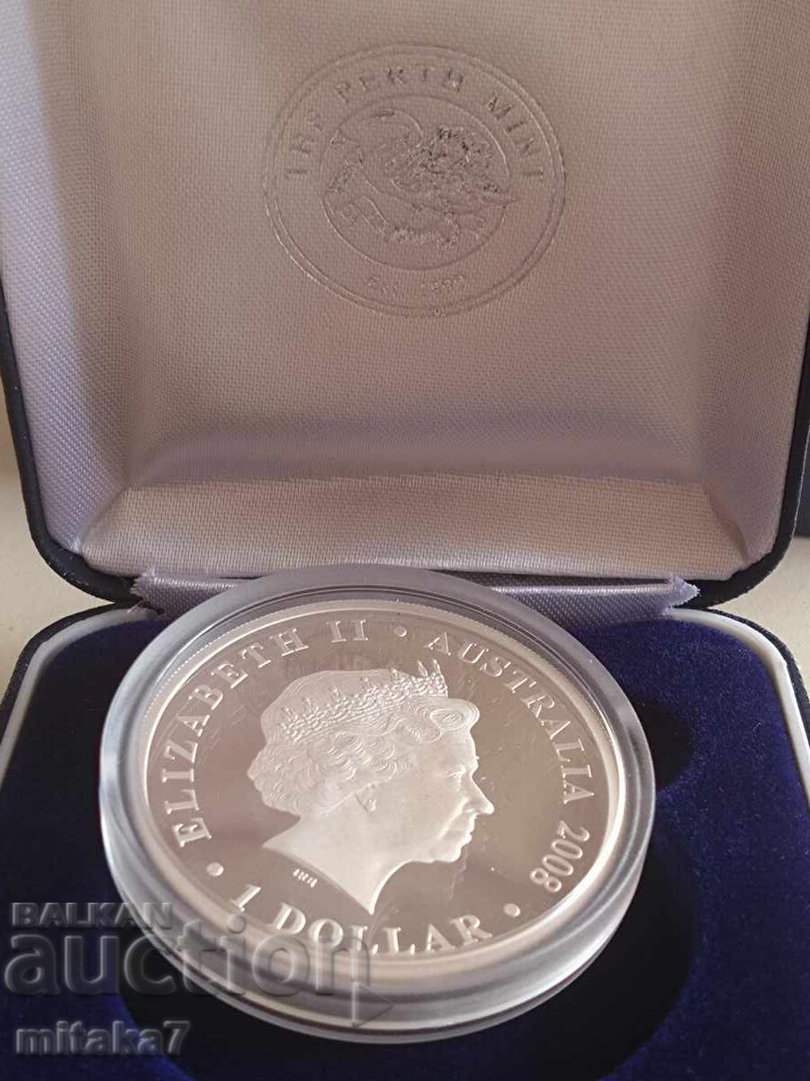 Silver coin 1 dollar 2008, Australia - 5