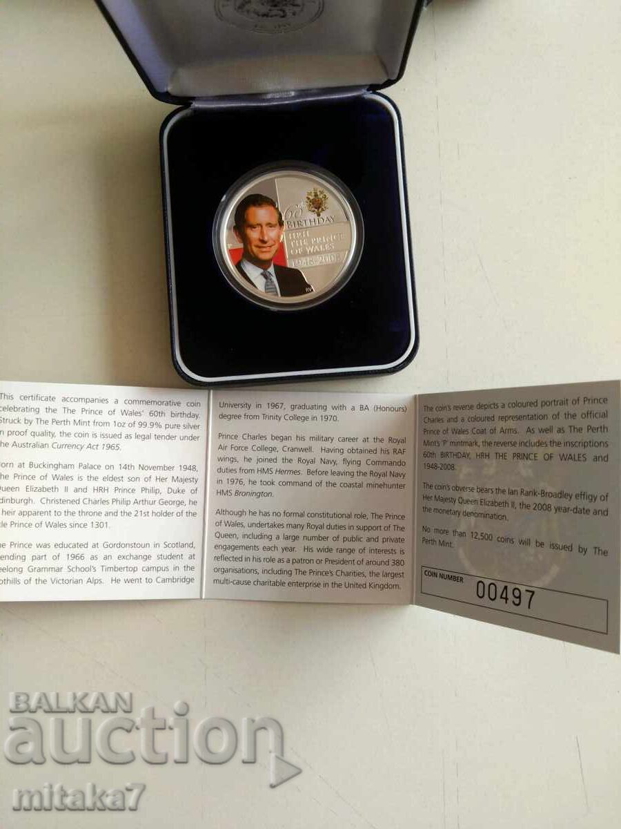 Silver coin 1 dollar 2008, Australia - 7