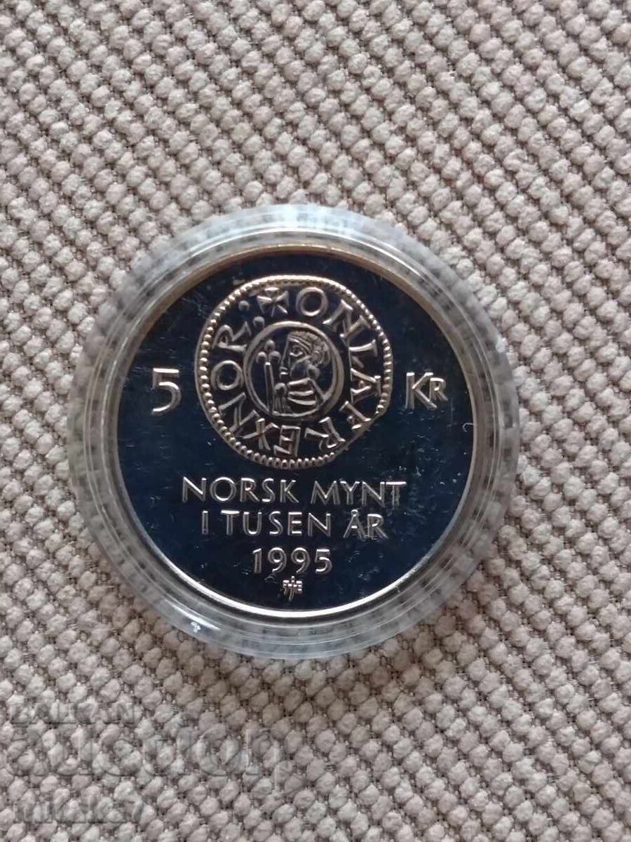 5 coroane 1995, Norvegia