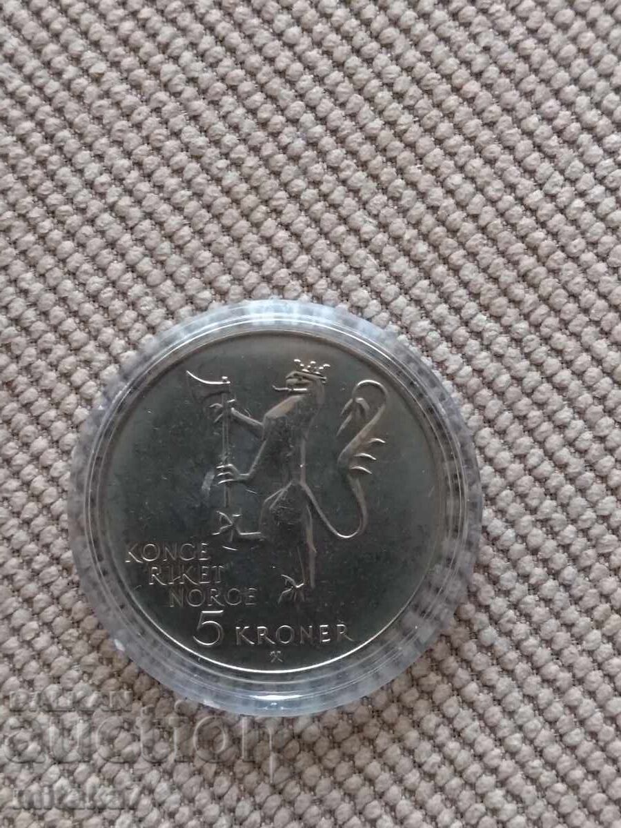 5 coroane 1975, Norvegia