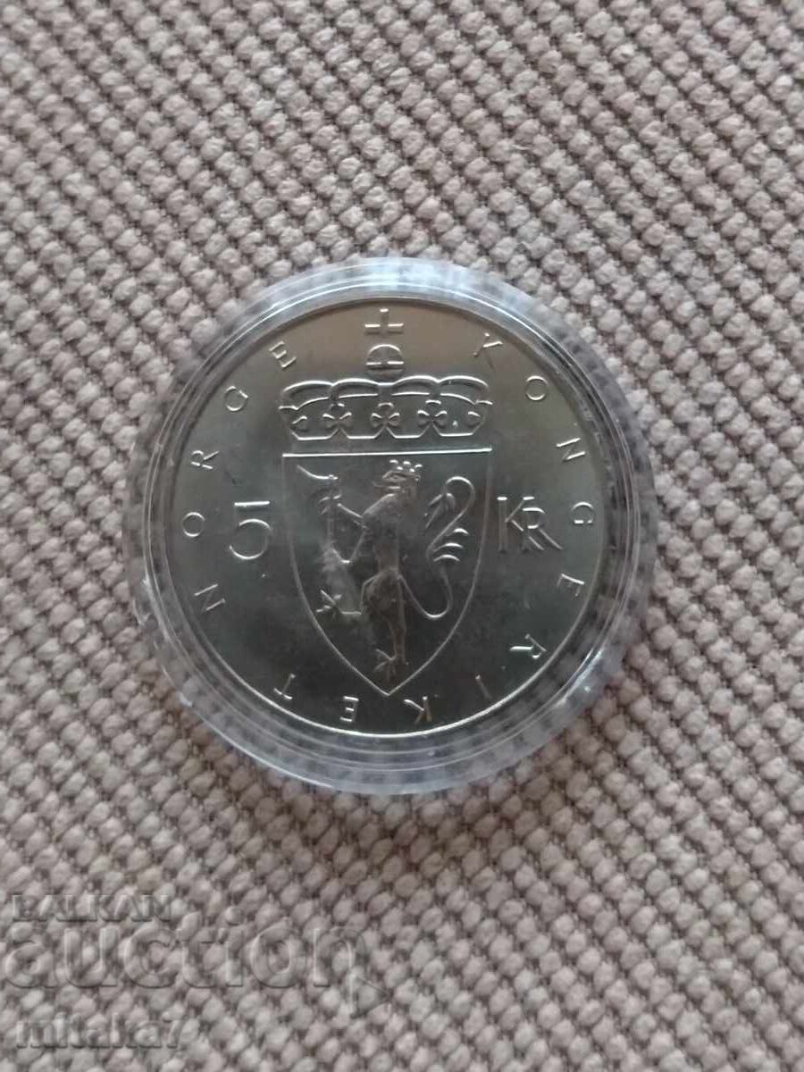 5 крони 1975 година, Норвегия с цена € 2.00 | 3.91 лв.
