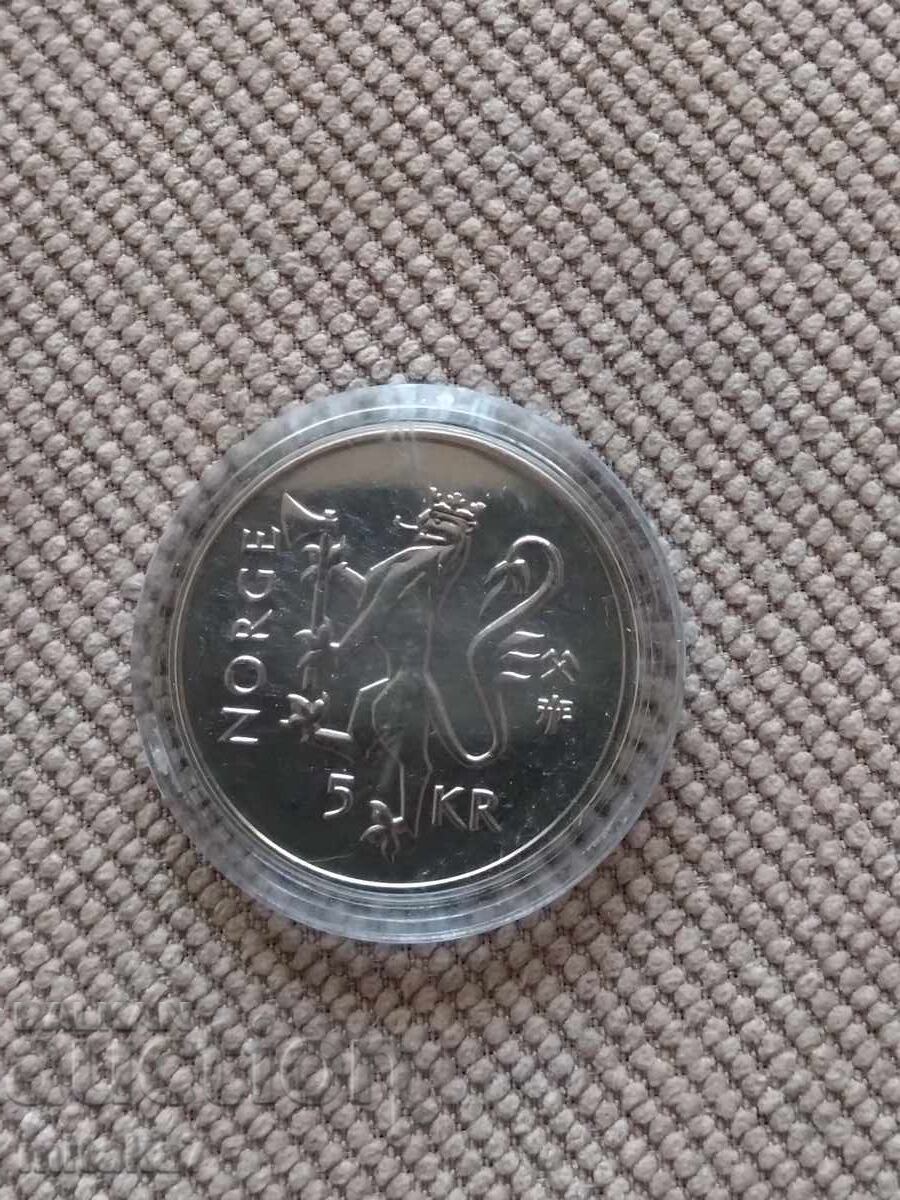 5 coroane 1997, Norvegia cu preț € 3.00 | 5.87 BGN