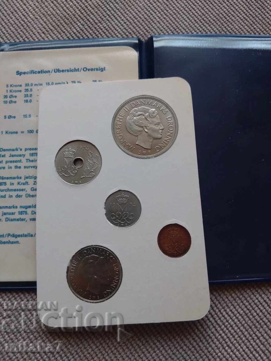 Δημοπρασία Σετ νομισμάτων 1974, Δανία
