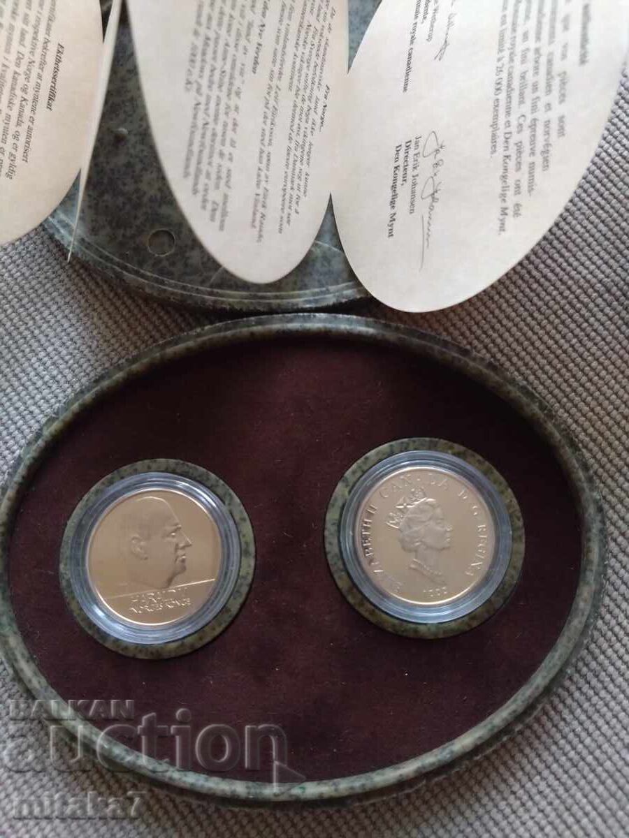 Set 5 Kroner Norway/5 Dollars Canada, 1999 - 6