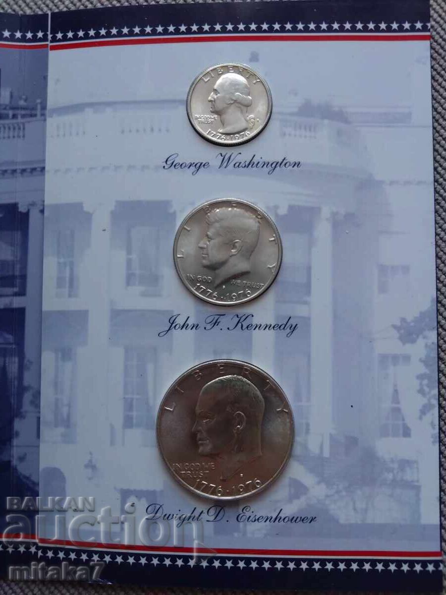Delivery of Set of silver coins 1976, USA