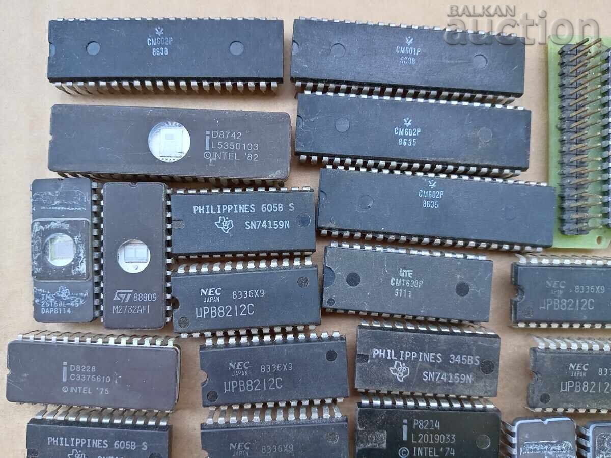 scheme cipuri procesoare EPROM NEC intel Texas Instruments lot cu preț € 41.00 | 80.19 BGN