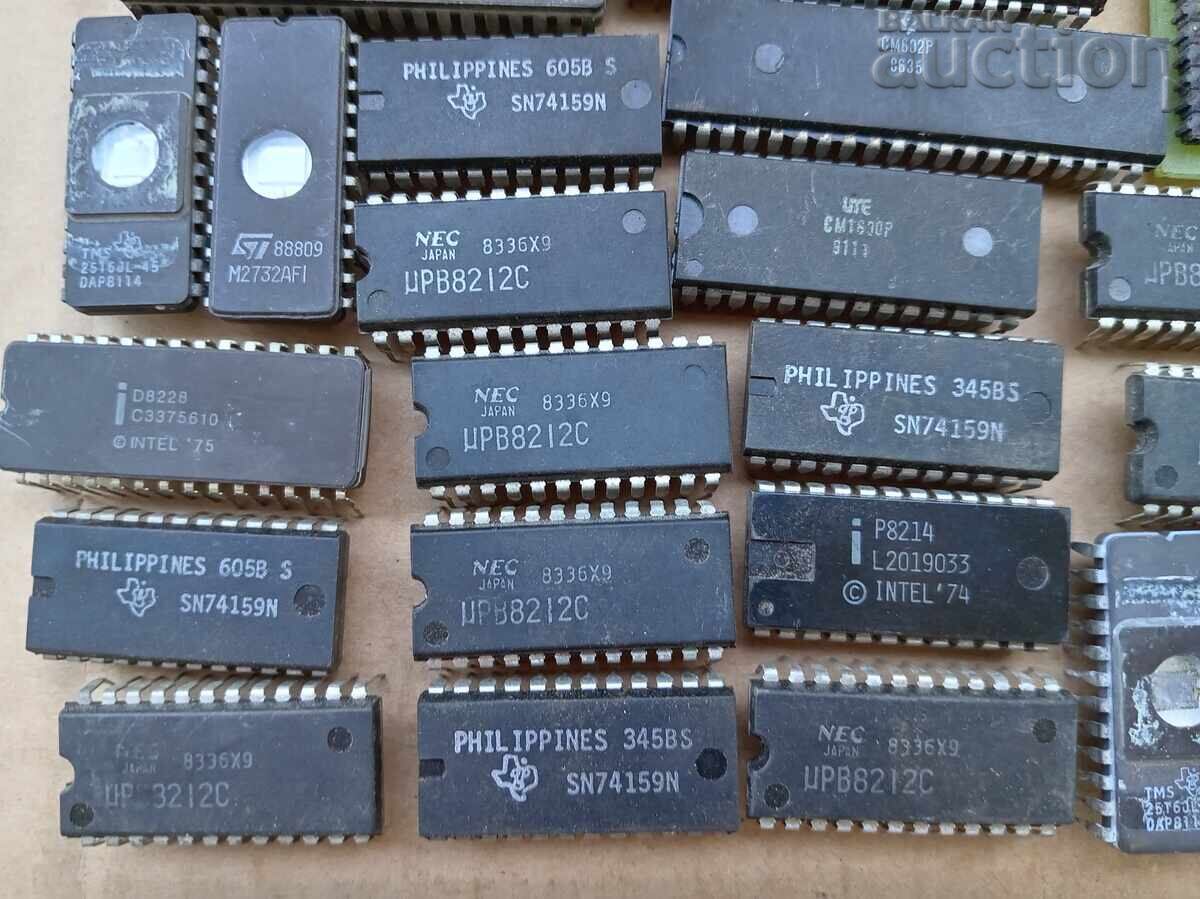 Licitație scheme cipuri procesoare EPROM NEC intel Texas Instruments lot
