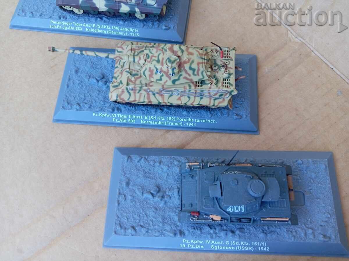 Machetă tanc Tiger 1944 1945 Panther Panzerjager lot - 6