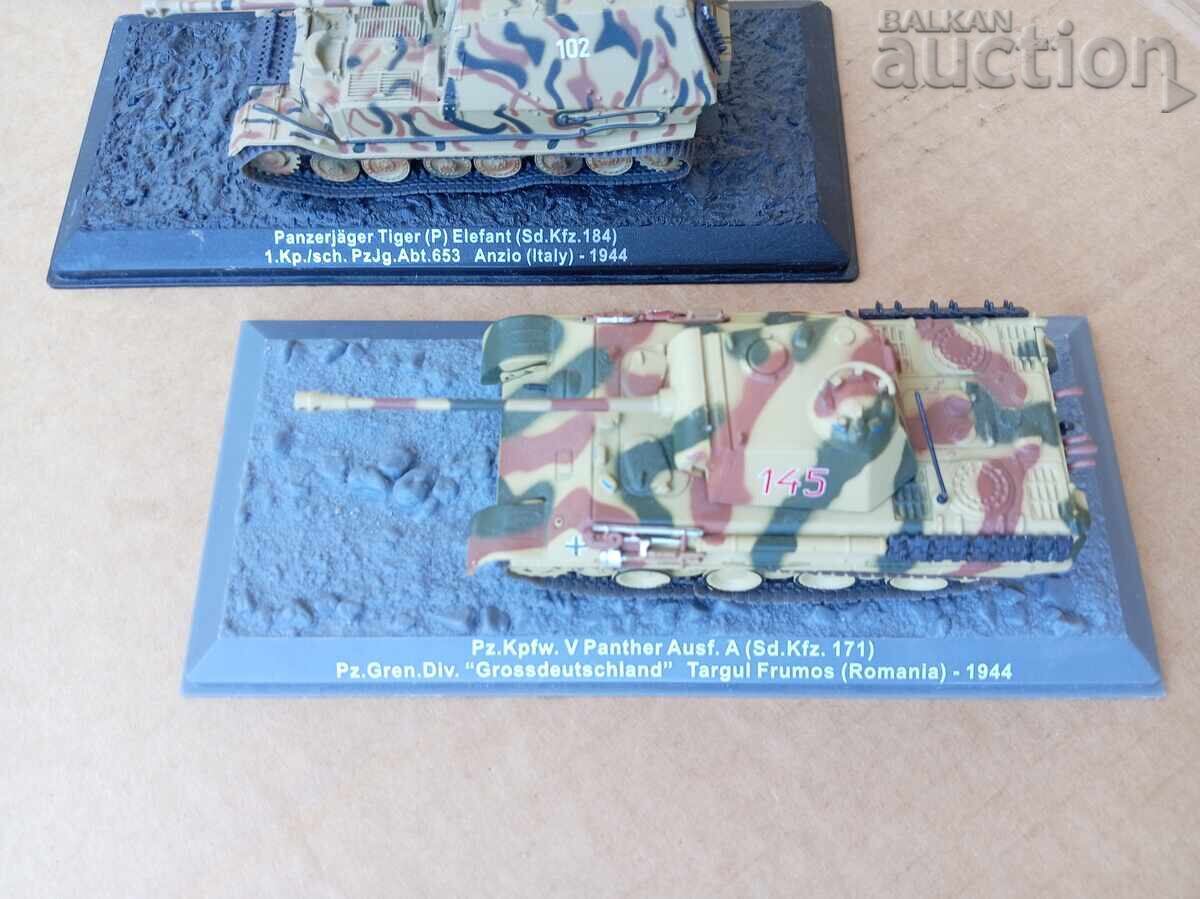 Machetă tanc Tiger 1944 1945 Panther Panzerjager lot - 7