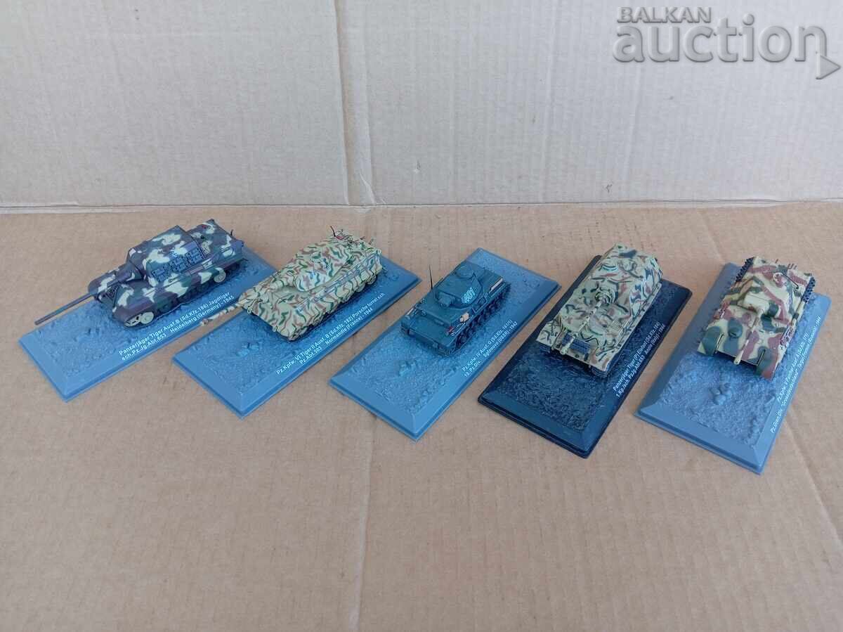Machetă tanc Tiger 1944 1945 Panther Panzerjager lot