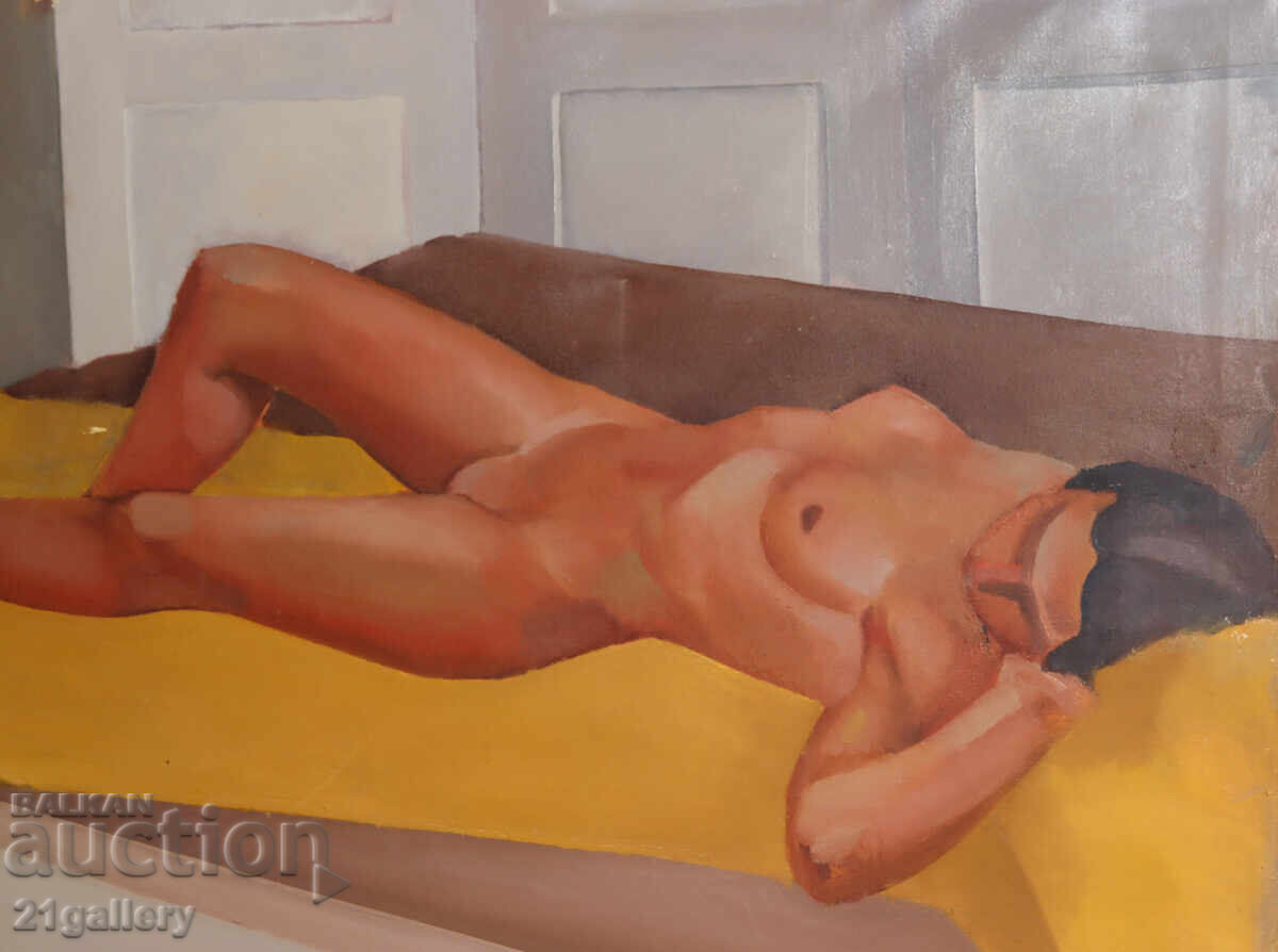 Pictură în ulei portret, nud - 6