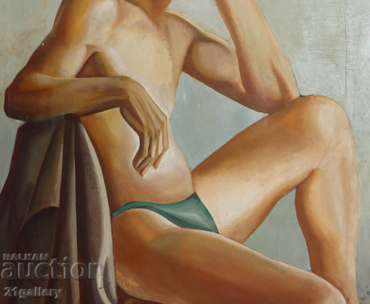 Pictură în ulei portret, nud - 6