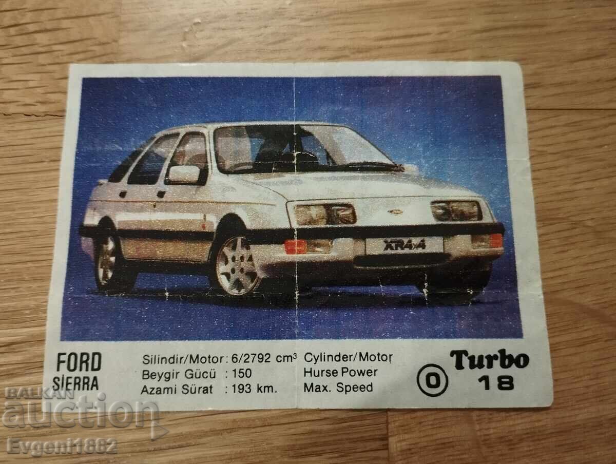 Турбо Картинка от Дъвки Turbo Картинки Първа Серия No.18