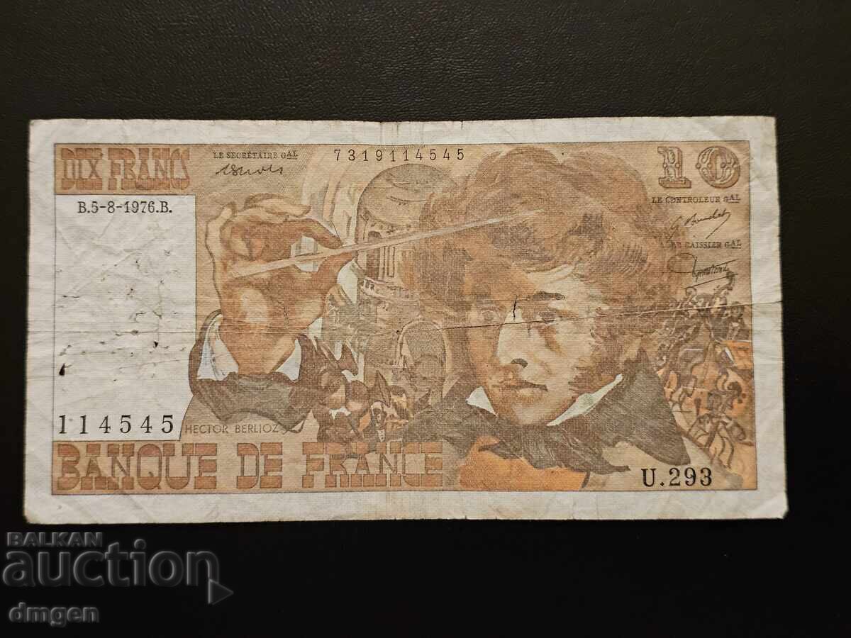 10 φράγκα Γαλλία 1976