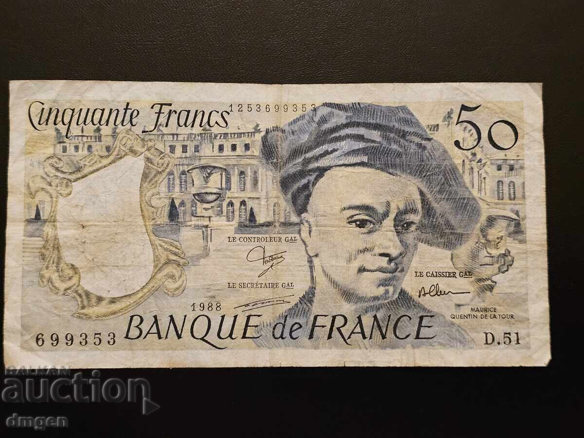 50 φράγκα Γαλλία 1988