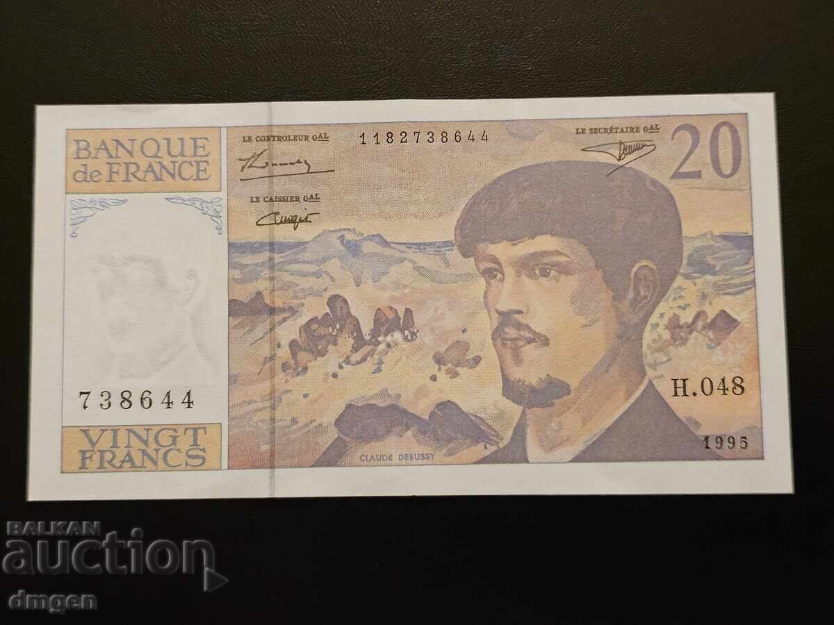 20 franci Franța 1995